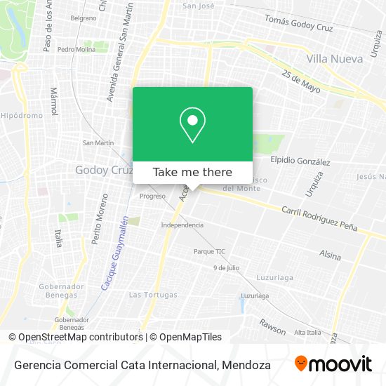 Mapa de Gerencia Comercial Cata Internacional