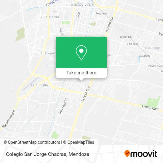 Colegio San Jorge Chacras map