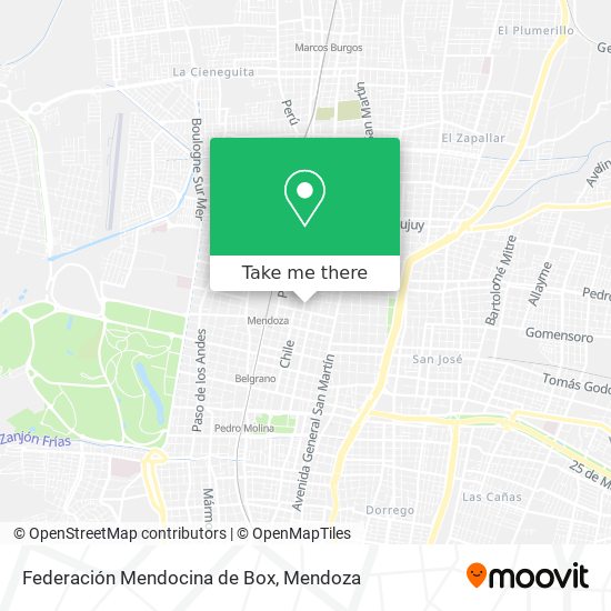 Federación Mendocina de Box map