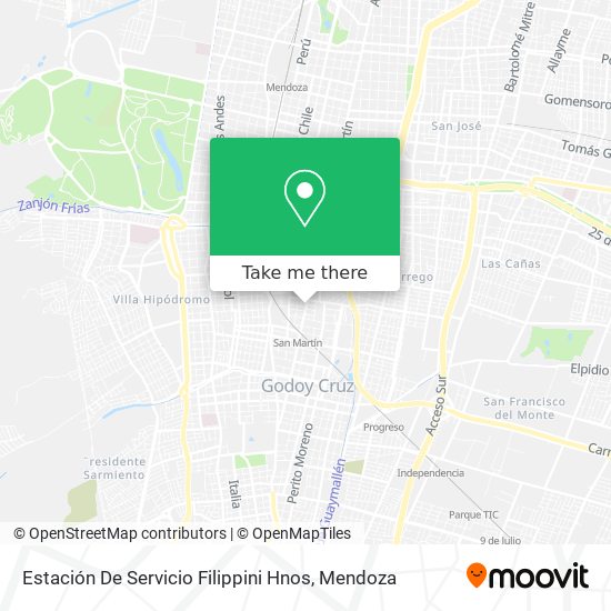 Estación De Servicio Filippini Hnos map