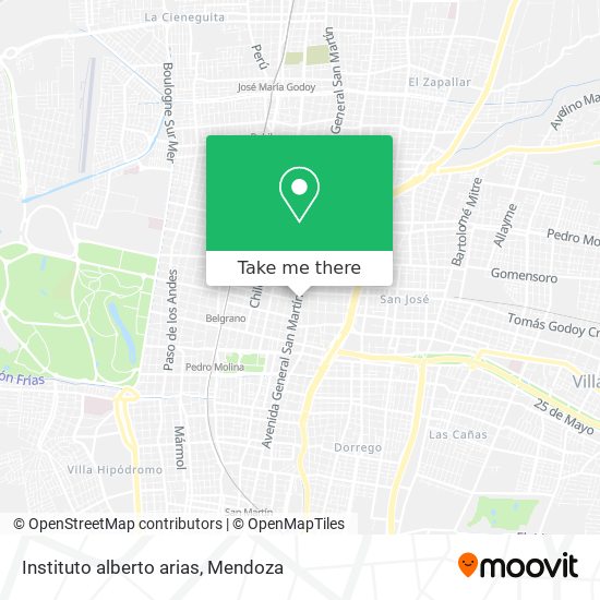 Mapa de Instituto alberto arias