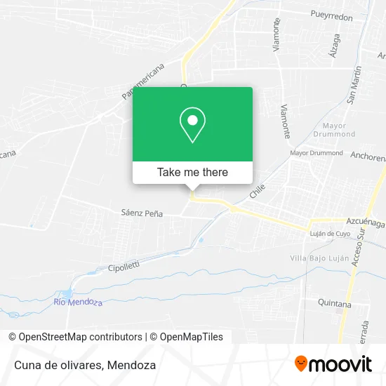 Cuna de olivares map
