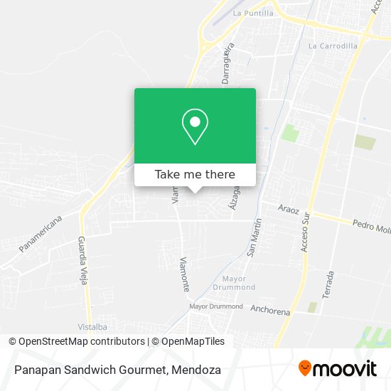 Mapa de Panapan Sandwich Gourmet