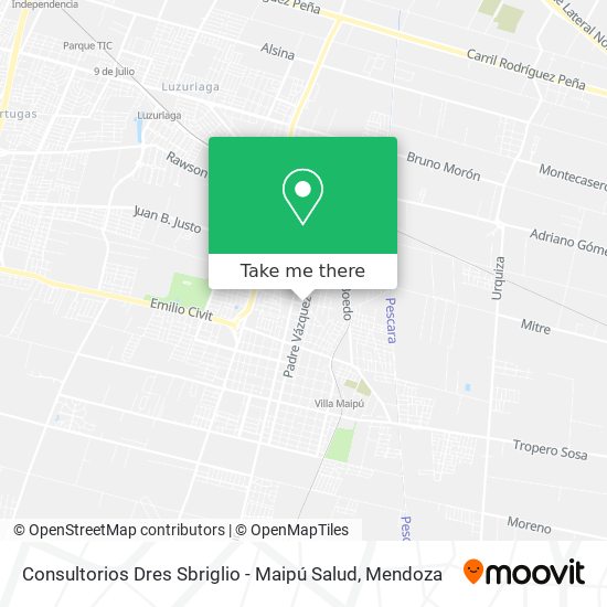 Consultorios Dres Sbriglio - Maipú Salud map