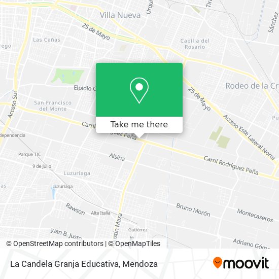 La Candela Granja Educativa map
