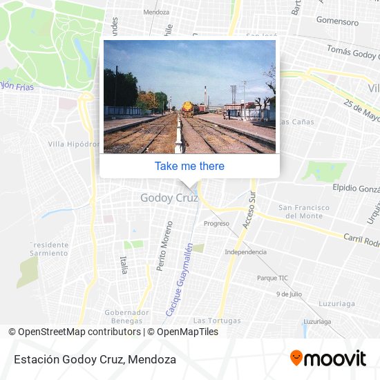 Mapa de Estación Godoy Cruz