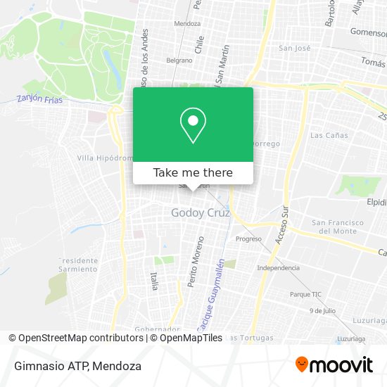 Gimnasio ATP map