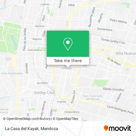 Mapa de La Casa del Kayak