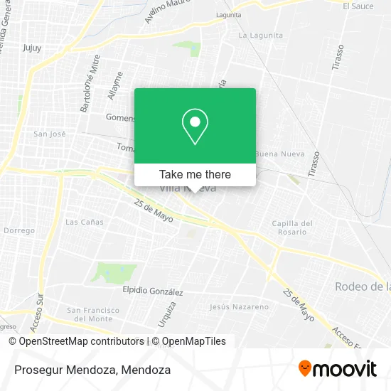 Mapa de Prosegur Mendoza