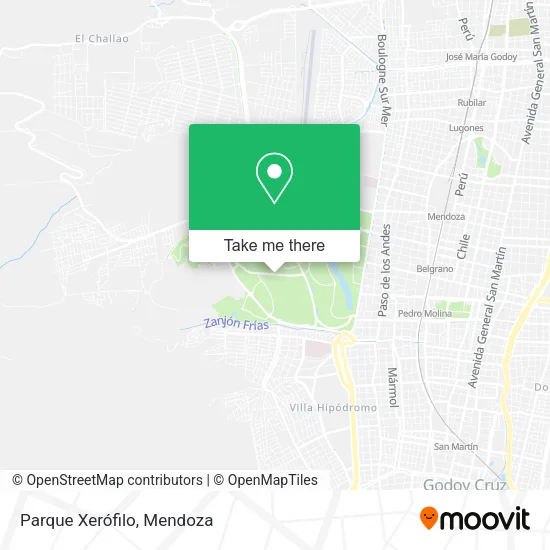 Parque Xerófilo map