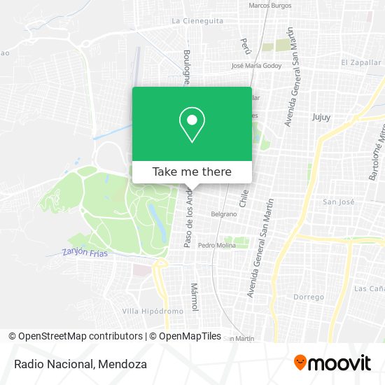 Mapa de Radio Nacional
