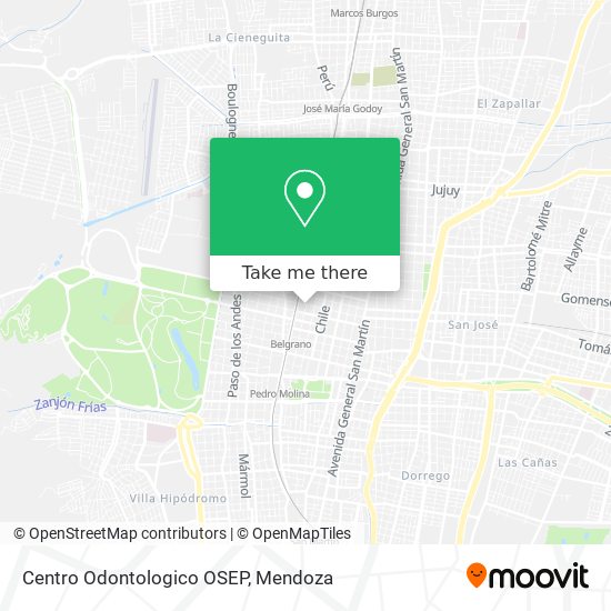 Mapa de Centro Odontologico OSEP