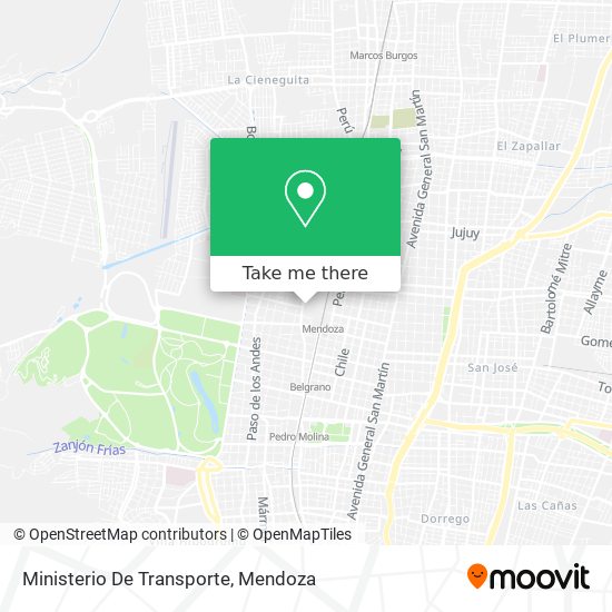 Ministerio De Transporte map