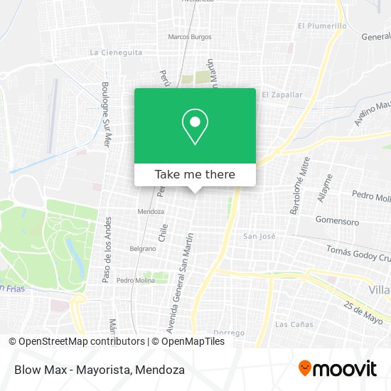 Mapa de Blow Max - Mayorista