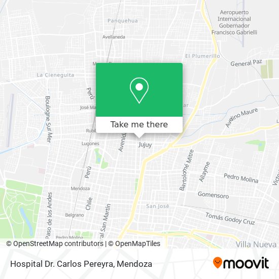 Hospital Dr. Carlos Pereyra map