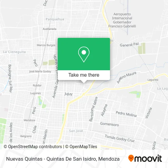 Nuevas Quintas - Quintas De San Isidro map