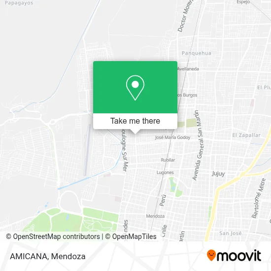 AMICANA map