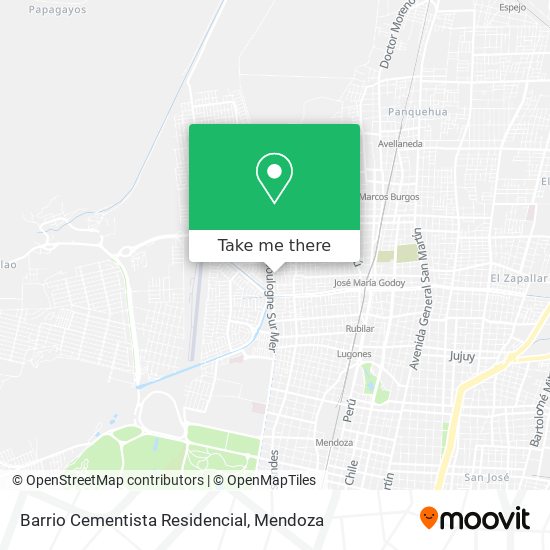 Barrio Cementista Residencial map