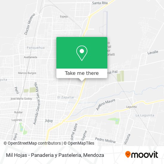 Mil Hojas - Panaderia y Pasteleria map