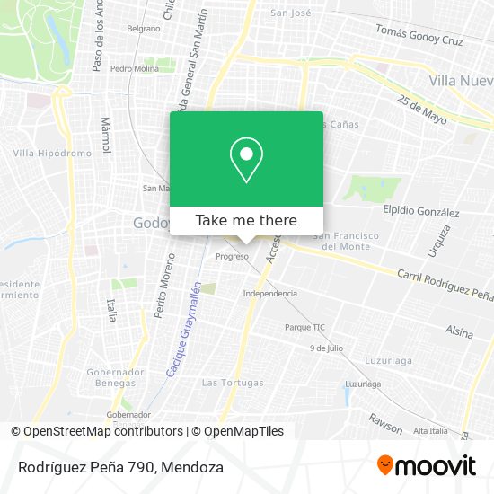 Mapa de Rodríguez Peña 790