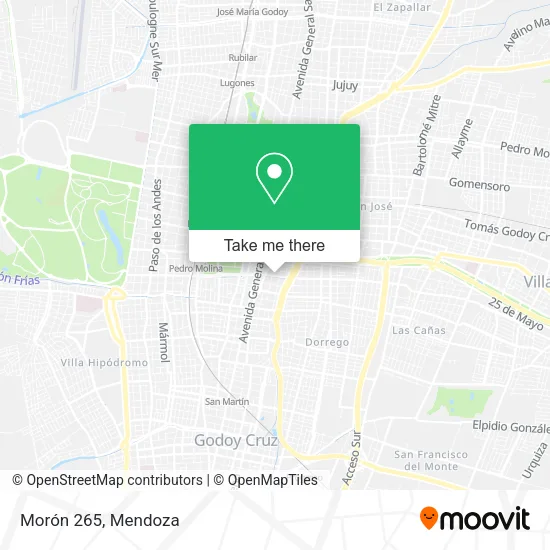 Morón 265 map