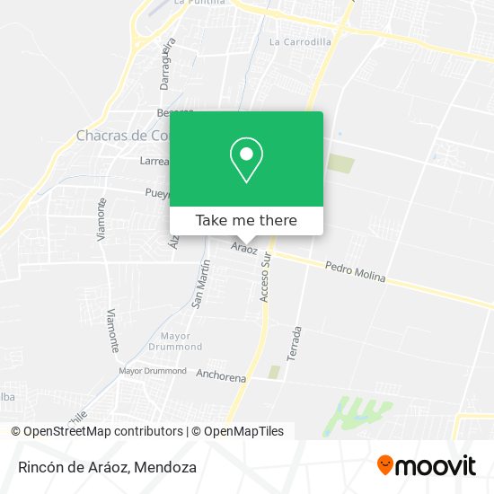Rincón de Aráoz map