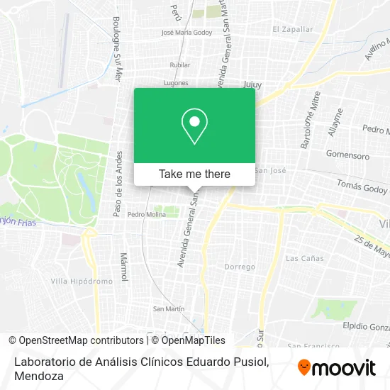 Laboratorio de Análisis Clínicos Eduardo Pusiol map