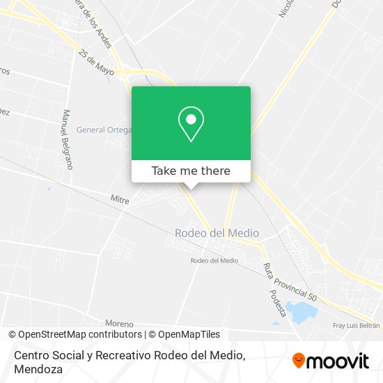 Centro Social y Recreativo Rodeo del Medio map
