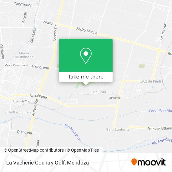 La Vacherie Country Golf map