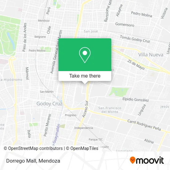 Mapa de Dorrego Mall