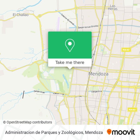 Administracion de Parques y Zoológicos map