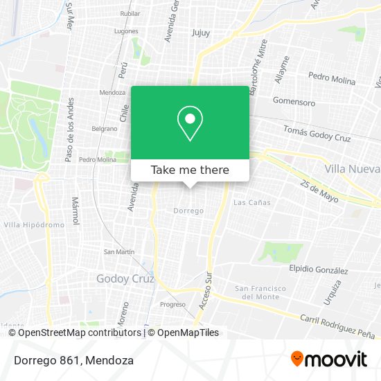 Dorrego 861 map