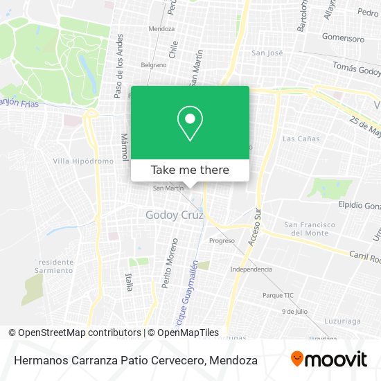 Hermanos Carranza Patio Cervecero map