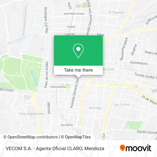 VECOM S.A. - Agente Oficial CLARO map