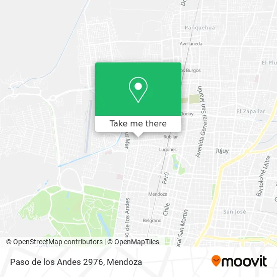 Paso de los Andes 2976 map