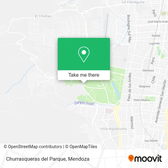 Churrasqueras del Parque map