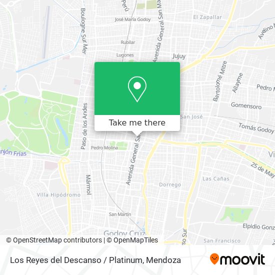 Mapa de Los Reyes del Descanso / Platinum