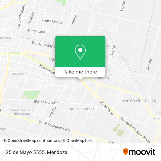 Mapa de 25 de Mayo 5555