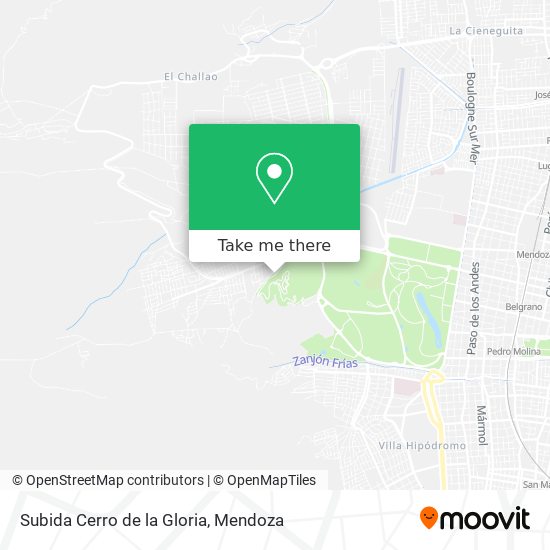 Subida Cerro de la Gloria map