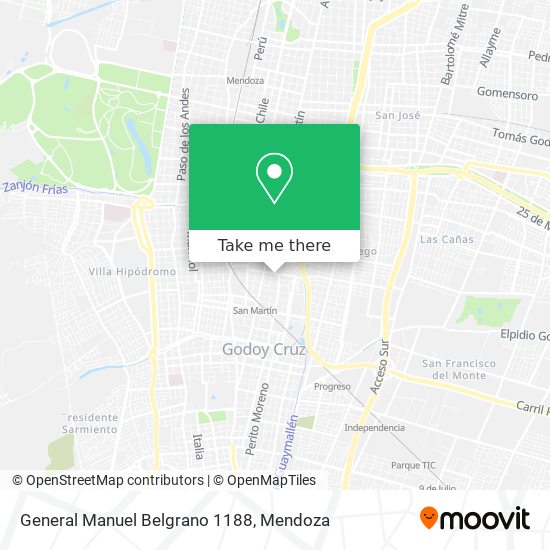 General Manuel Belgrano 1188 map