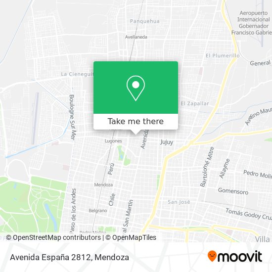 Mapa de Avenida España 2812
