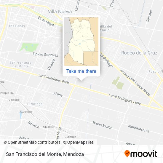 San Francisco del Monte map