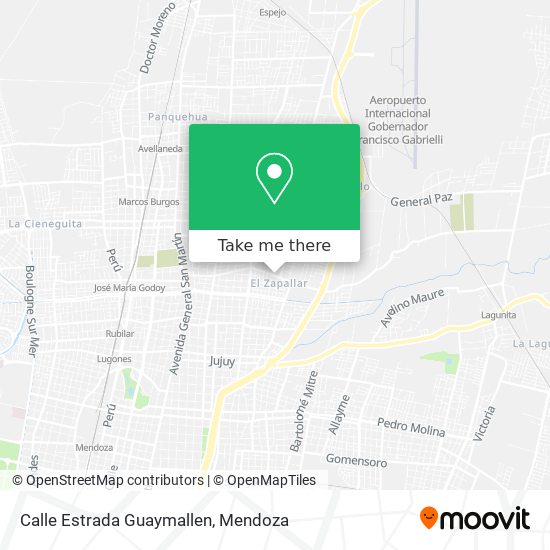 Calle Estrada Guaymallen map