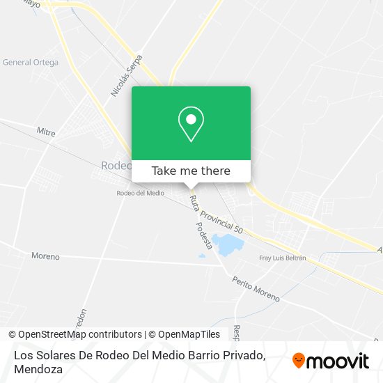 Los Solares De Rodeo Del Medio Barrio Privado map
