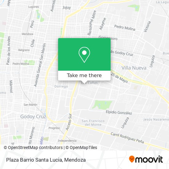 Plaza Barrio Santa Lucia map