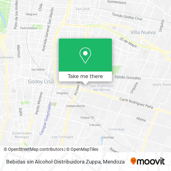 Mapa de Bebidas sin Alcohol-Distribuidora Zuppa