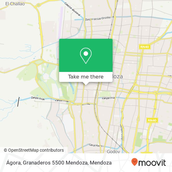 Mapa de Ágora, Granaderos 5500 Mendoza