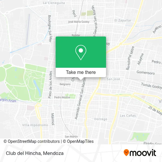Mapa de Club del Hincha