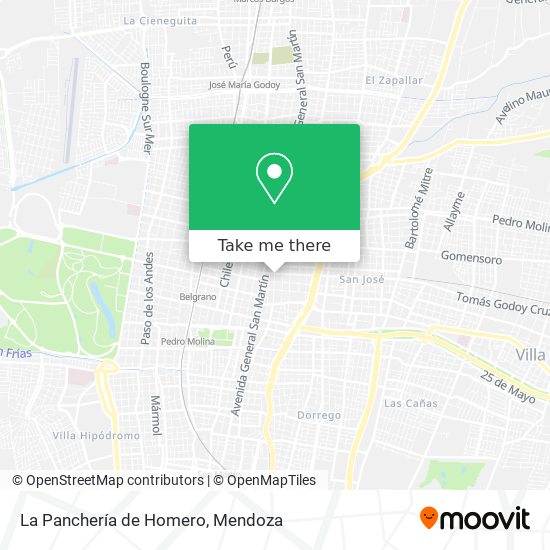 La Panchería de Homero map