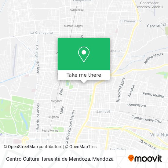 Centro Cultural Israelita de Mendoza map